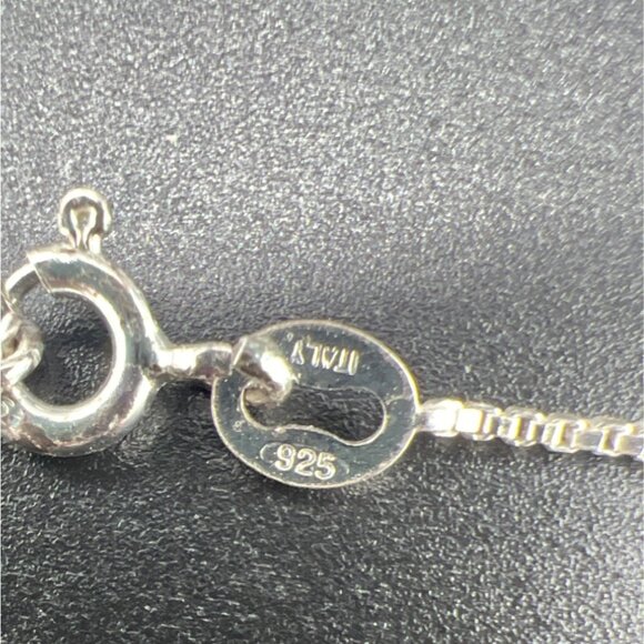 Sterling Silver Articulated Lizard Pendant Necklace 925 18" Box Chain Reptile - Picture 6 of 10